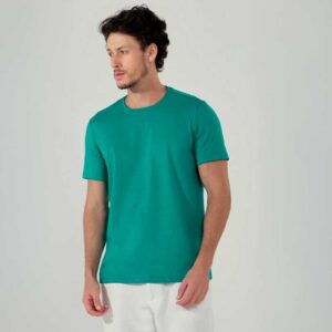 Camiseta Meia Malha 30 Básica Gola Careca 100% Algodão Kohmar Ref