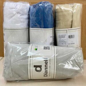Lençol Casal com Elástico Malha Fio 30/1 100% Algodão Dianneli